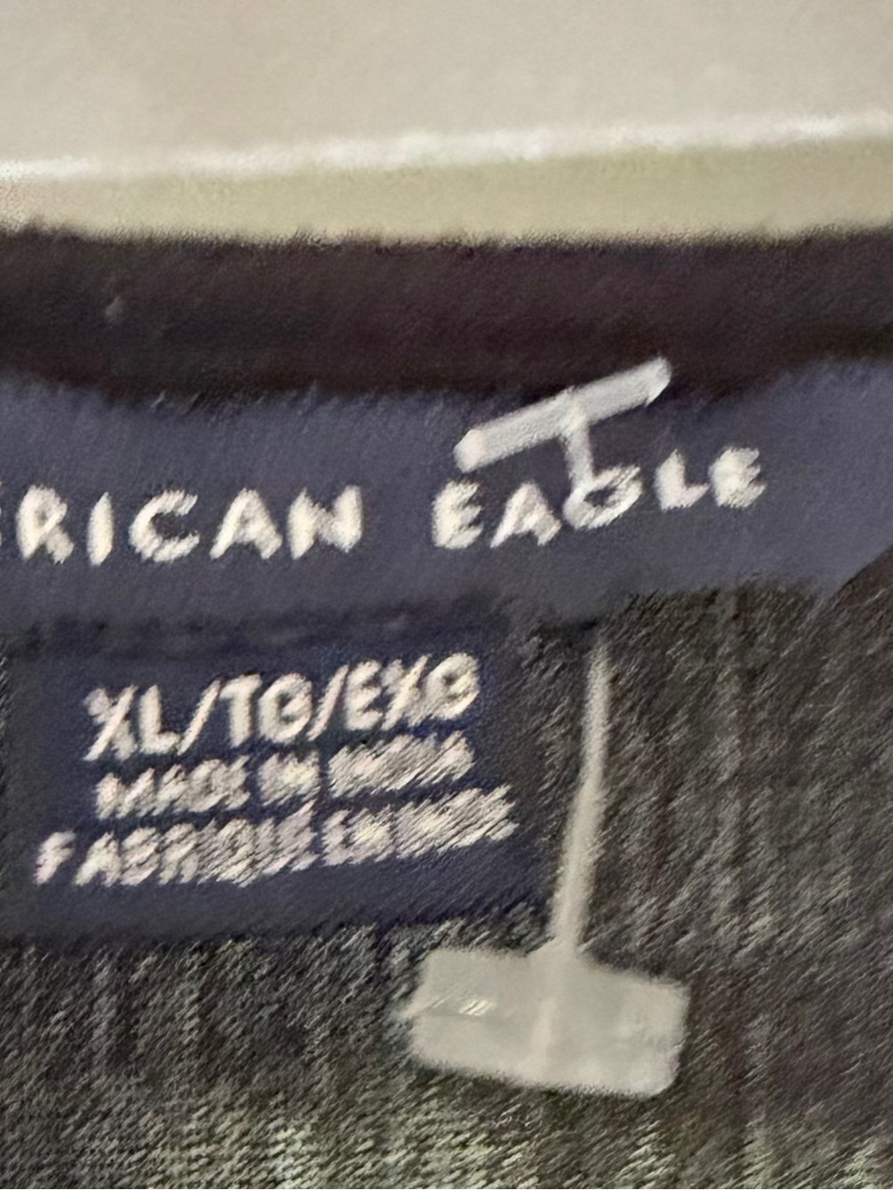 American Eagle Embroidered V-Neck Black Boho Blouse - Picture 4 of 4